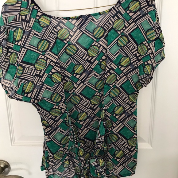 Anthropologie odille woman’s geometric blouse - Picture 3 of 7